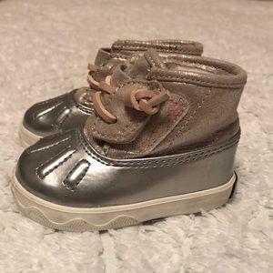 Cute infant sperry boots